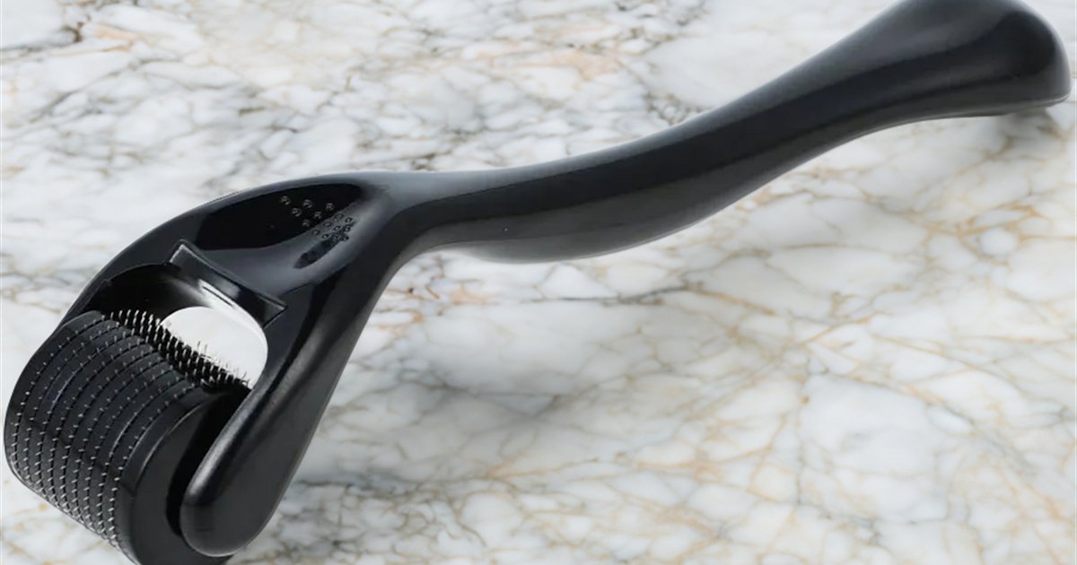 Dermaroller sur cuir chevelu — micro-perforations et stimulation folliculaire
